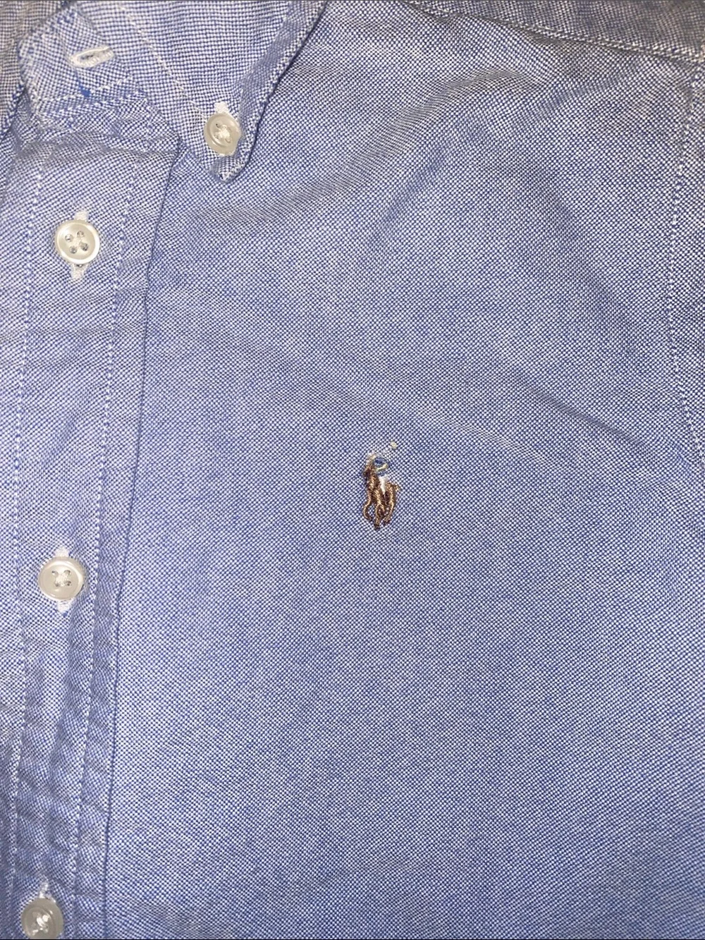 Ralph Lauren Blue Button-Down Oxford Shirt - Boys